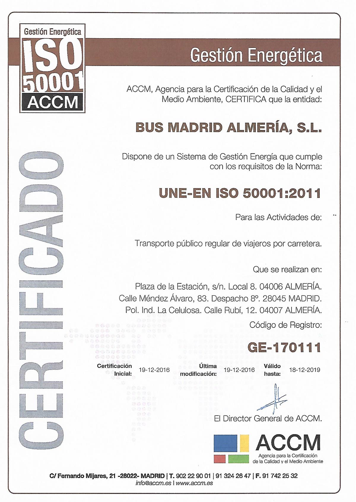 certificacion iso 50001 iso150001